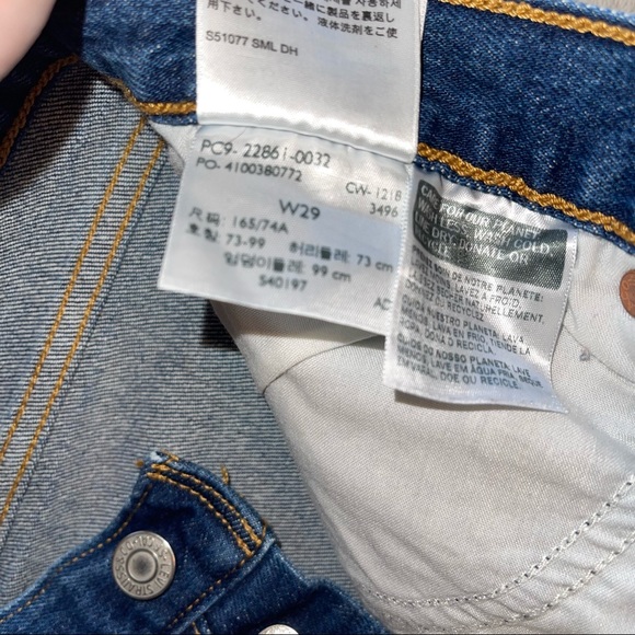 Levi's Wedgie Button Fly Medium Dark Wash Jeans 29 - Picture 10 of 10